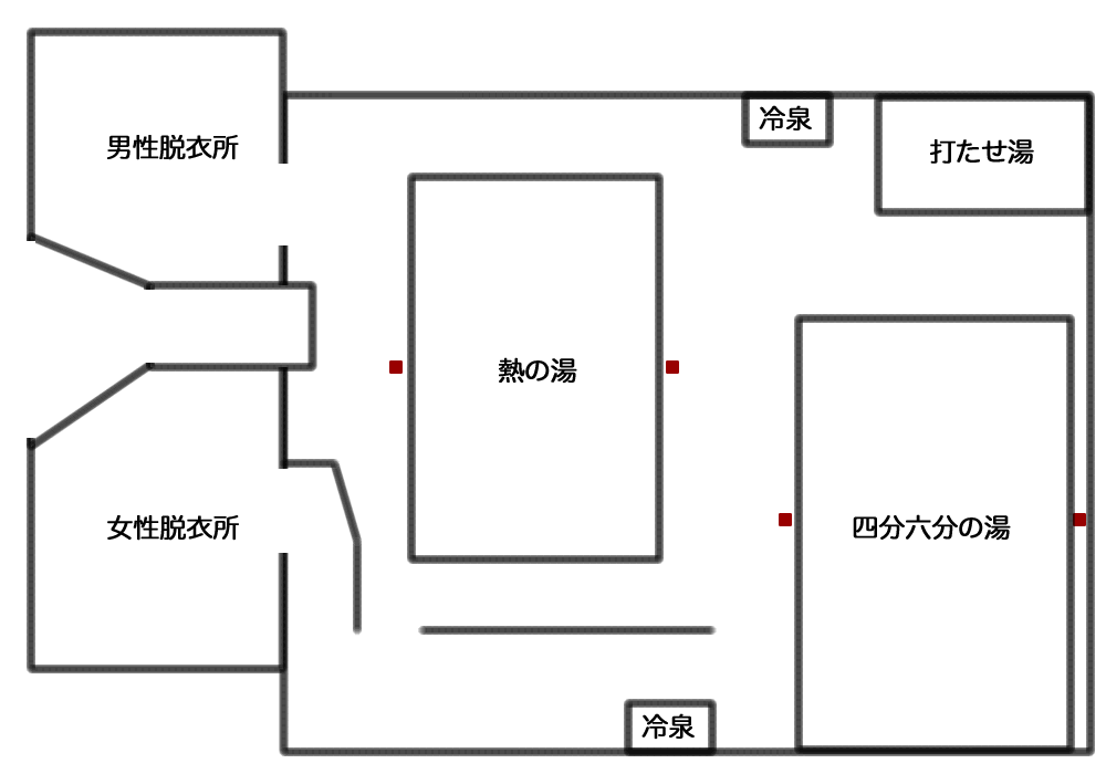 酸ケ湯見取り図